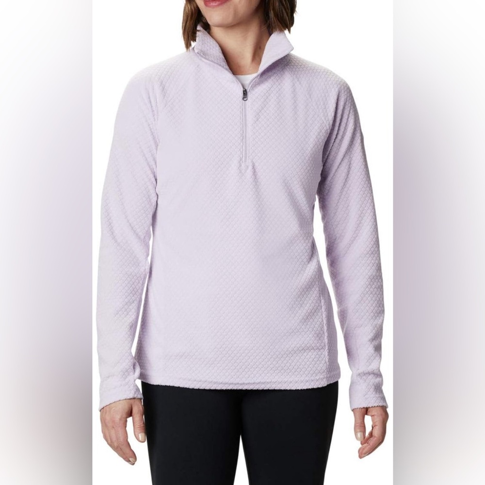 Columbia small Women's Light Purple Quarter-Zip Top new